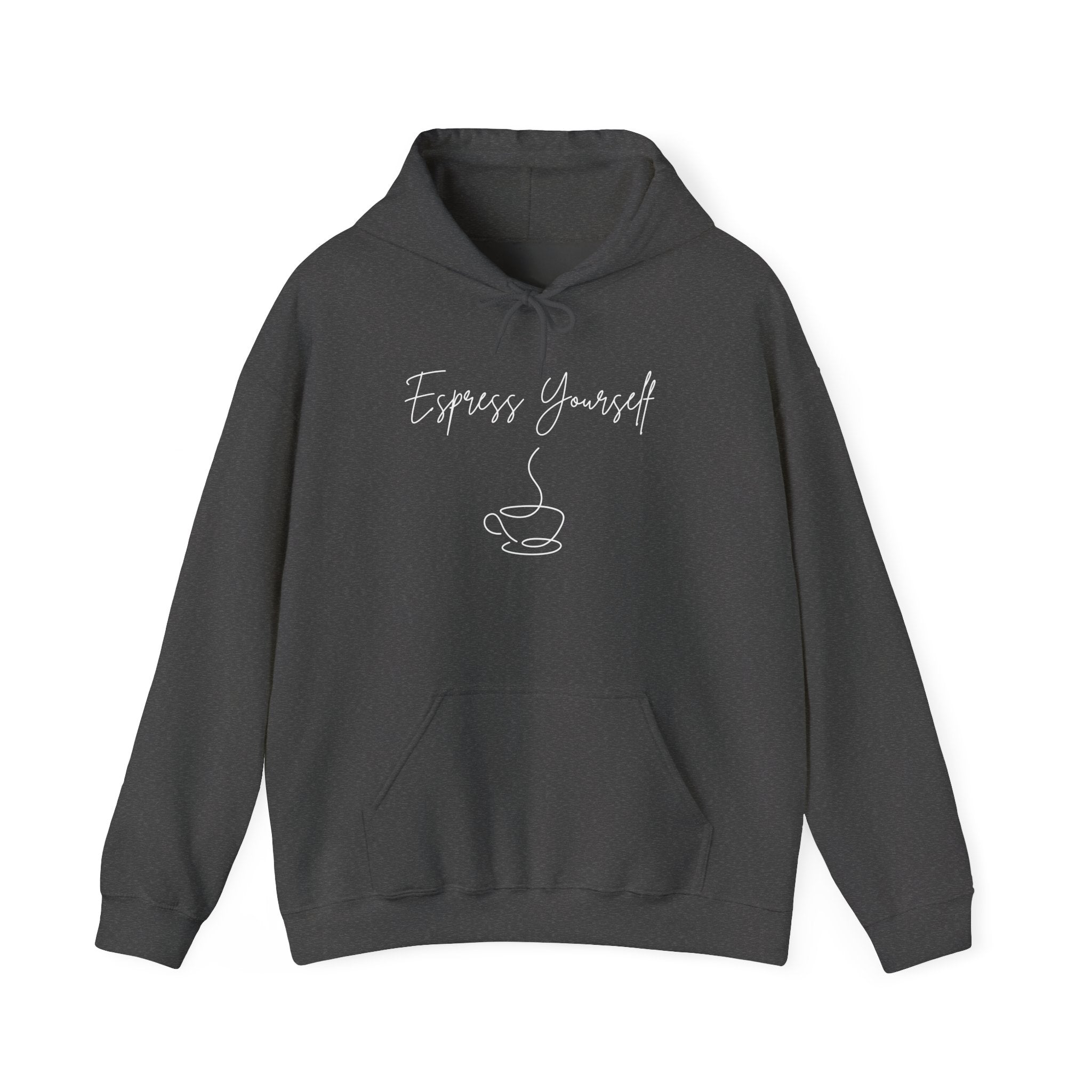 Espress Yourself Hoodie — Coffee Lover Unisex Sweatshirt