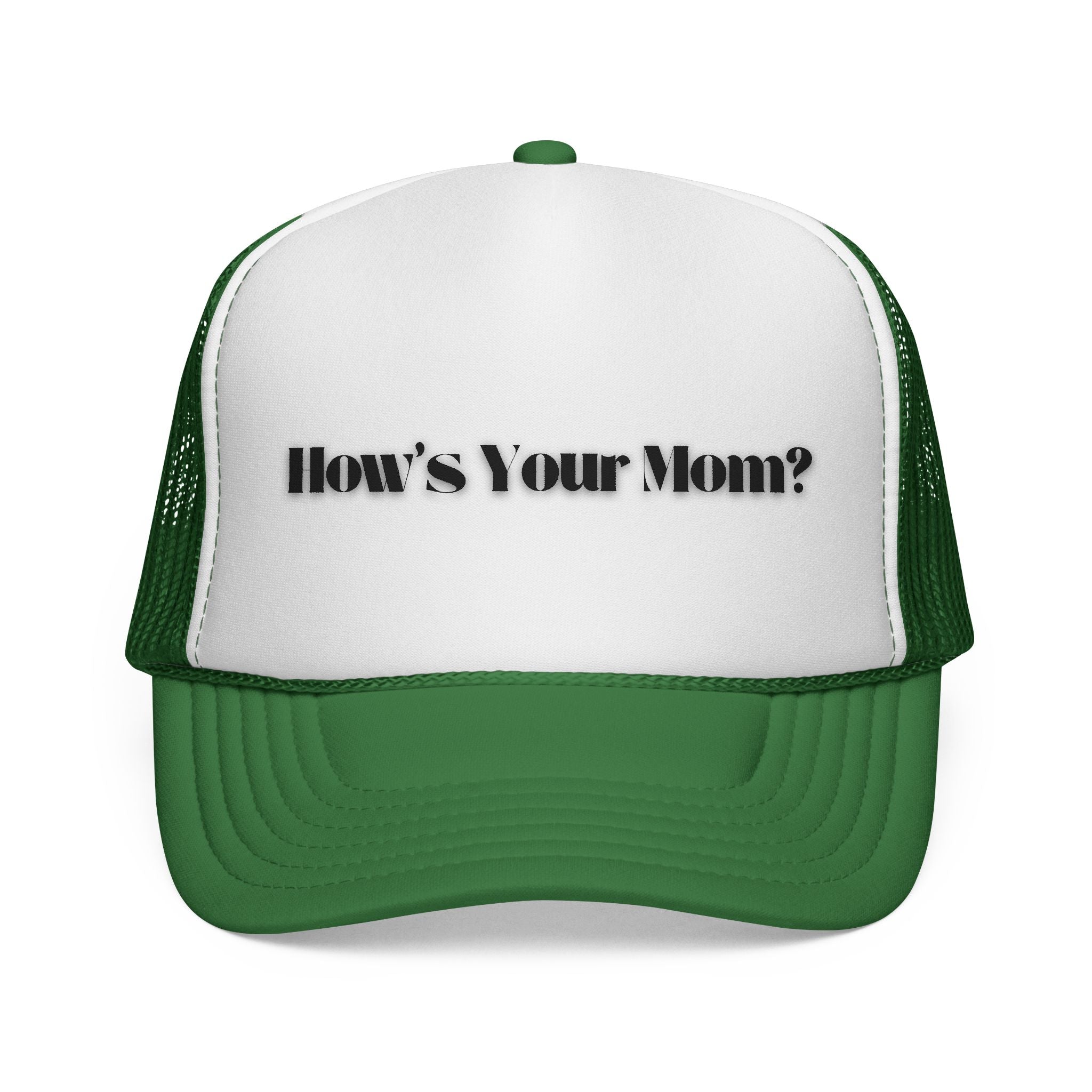 How's Your Mom? Trucker Cap — Funny Casual Mesh Hat for Gifts & Everyday Wear