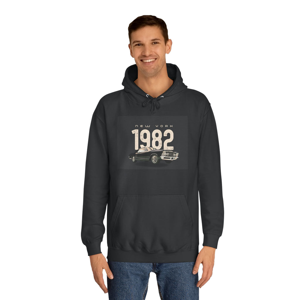 1982 Classic Car Hoodie — Vintage Retro Car Pullover