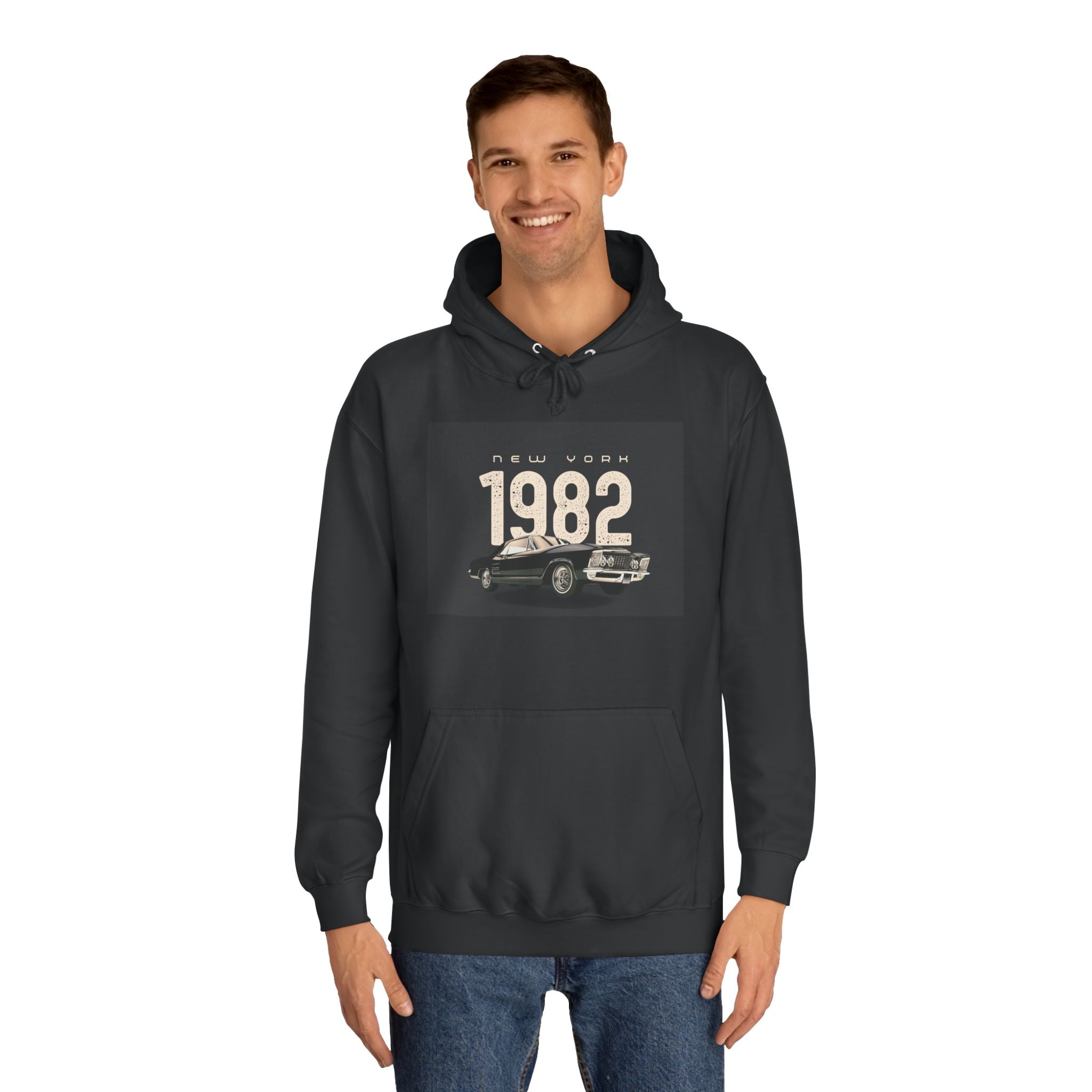 1982 Classic Car Hoodie — Vintage Retro Car Pullover