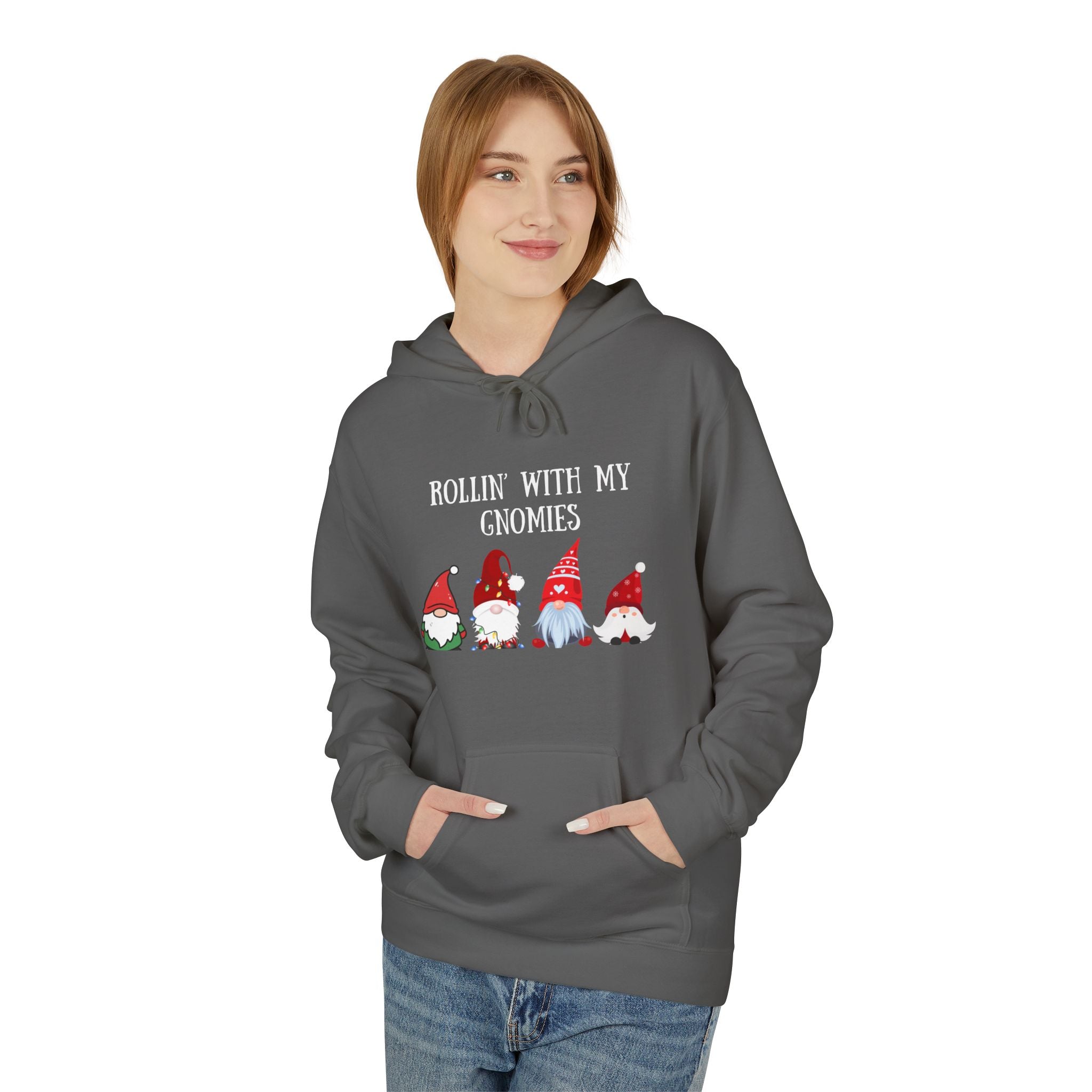 Rolling With My Gnomies Hoodie | Christmas Gnomes Holiday Sweatshirt