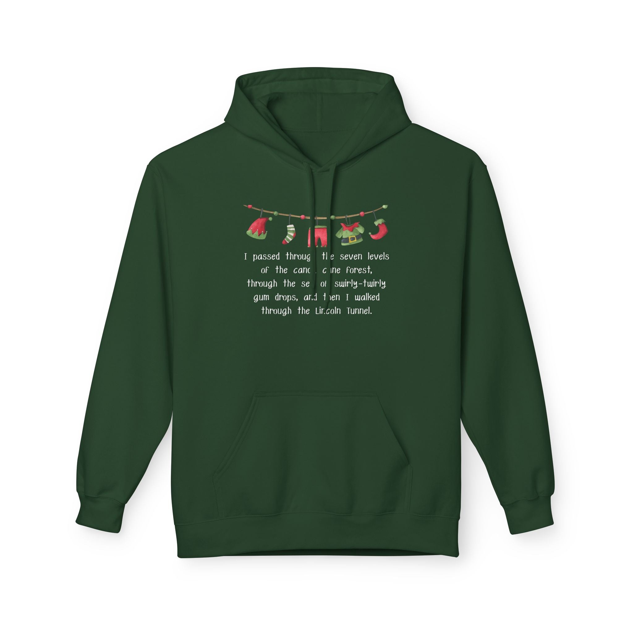 Elf Movie Line Hoodie - Funny Christmas Hoodie, Unisex Hooded Sweatshirt, Holiday Movie Quote Jumper, Soft Fleece Pullover, Elf Fan Apparel