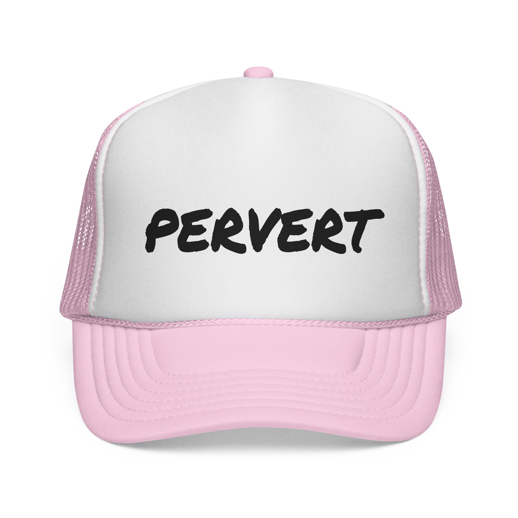 Pervert Funny Trucker Cap — Novelty Embroidered Trucker Hat