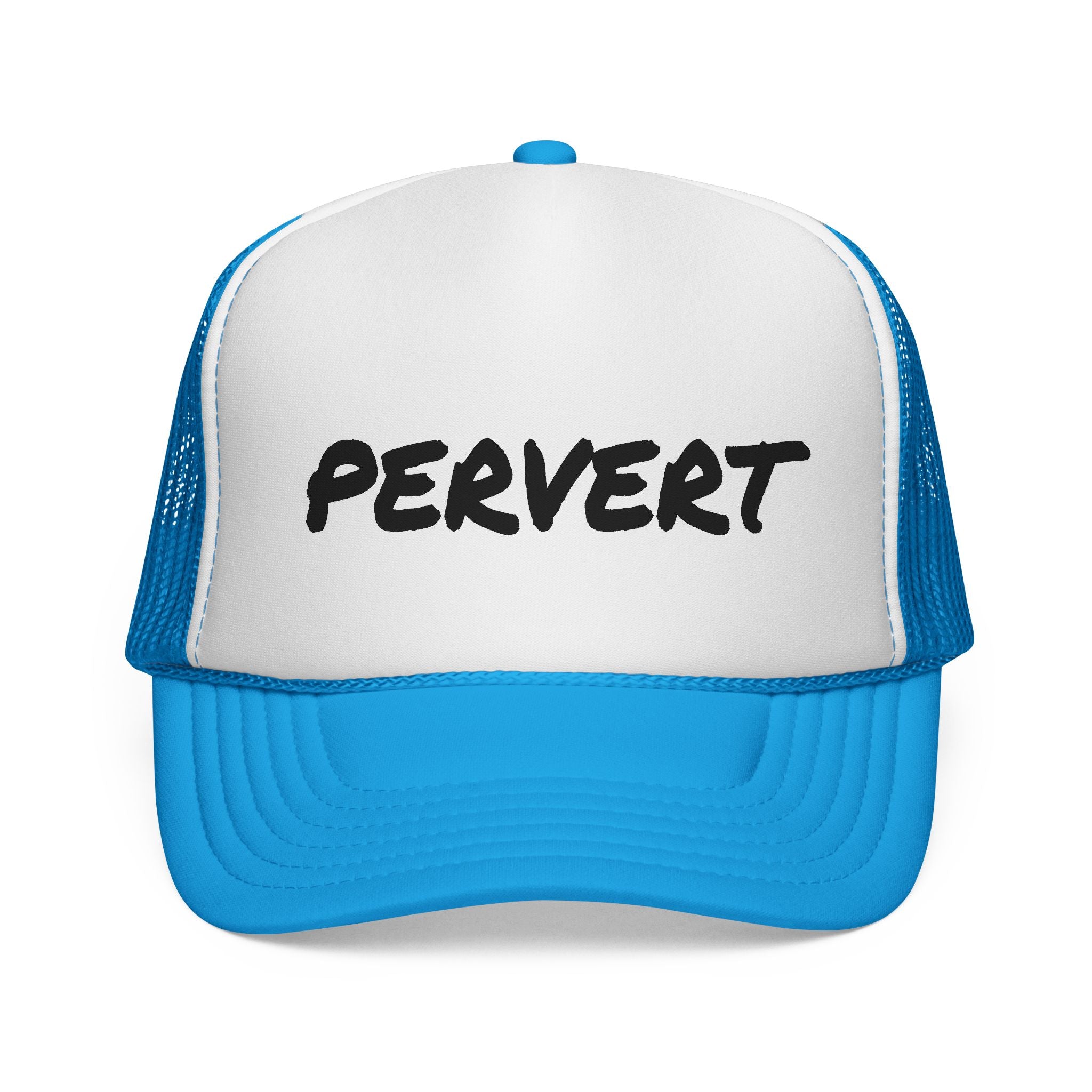 Pervert Funny Trucker Cap — Novelty Embroidered Trucker Hat