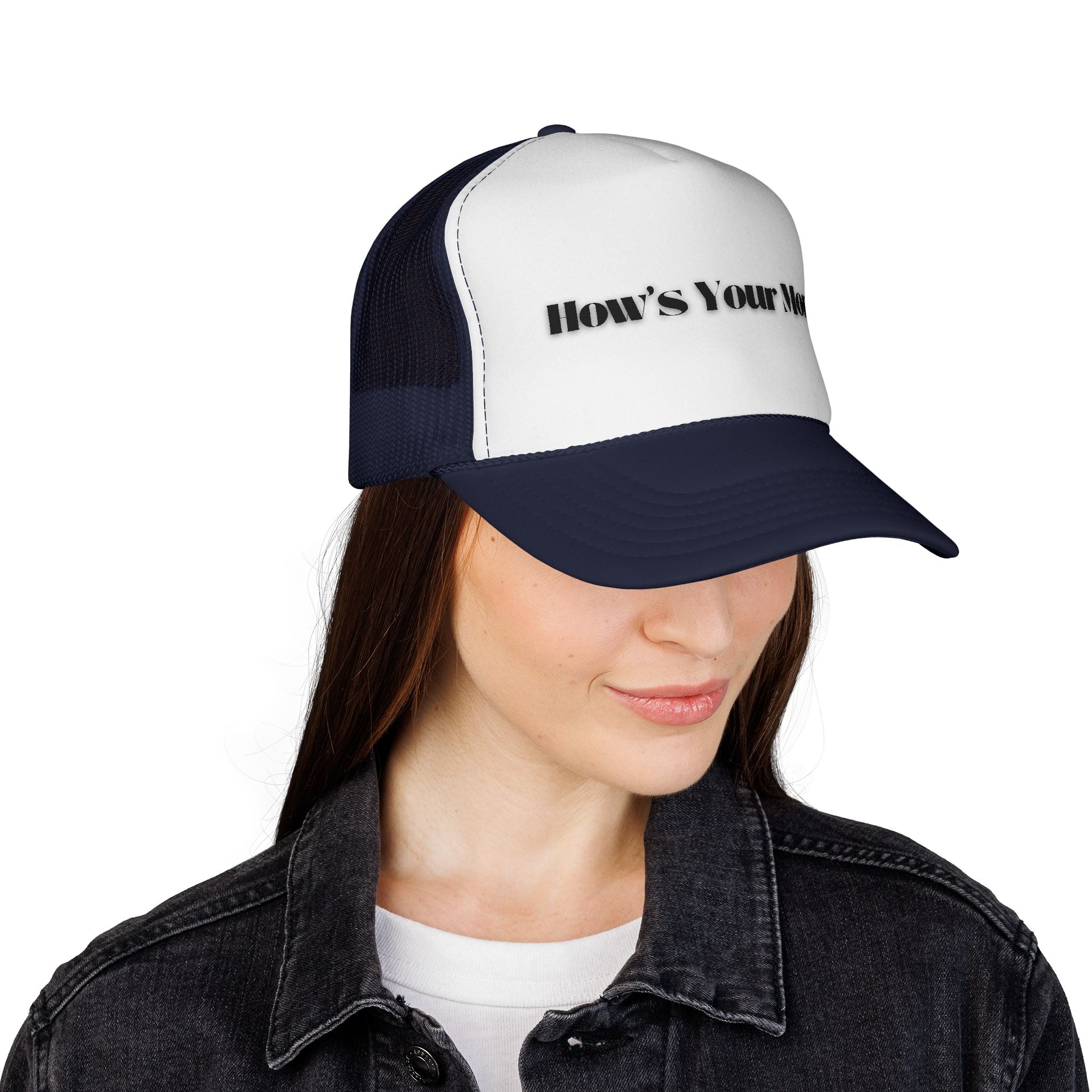 How's Your Mom? Trucker Cap — Funny Casual Mesh Hat for Gifts & Everyday Wear