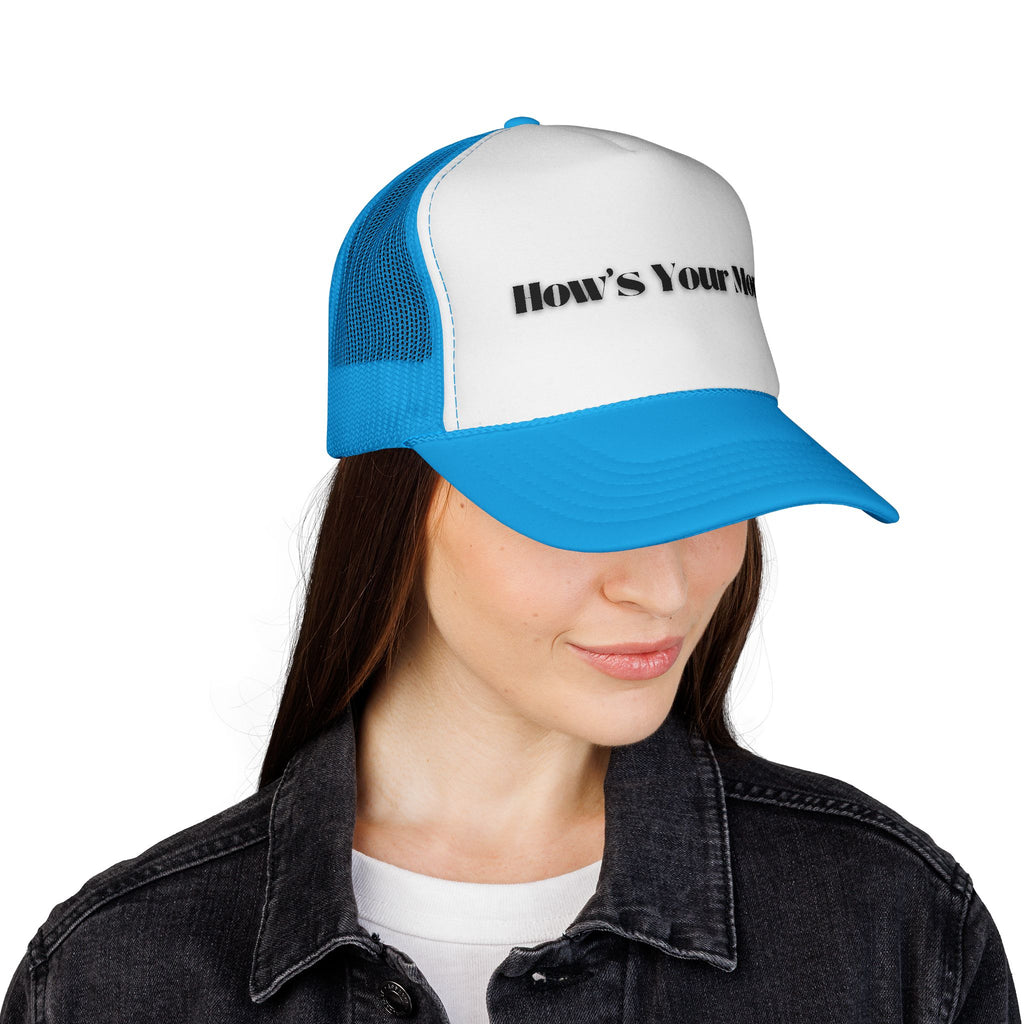 How's Your Mom? Trucker Cap — Funny Casual Mesh Hat for Gifts & Everyday Wear