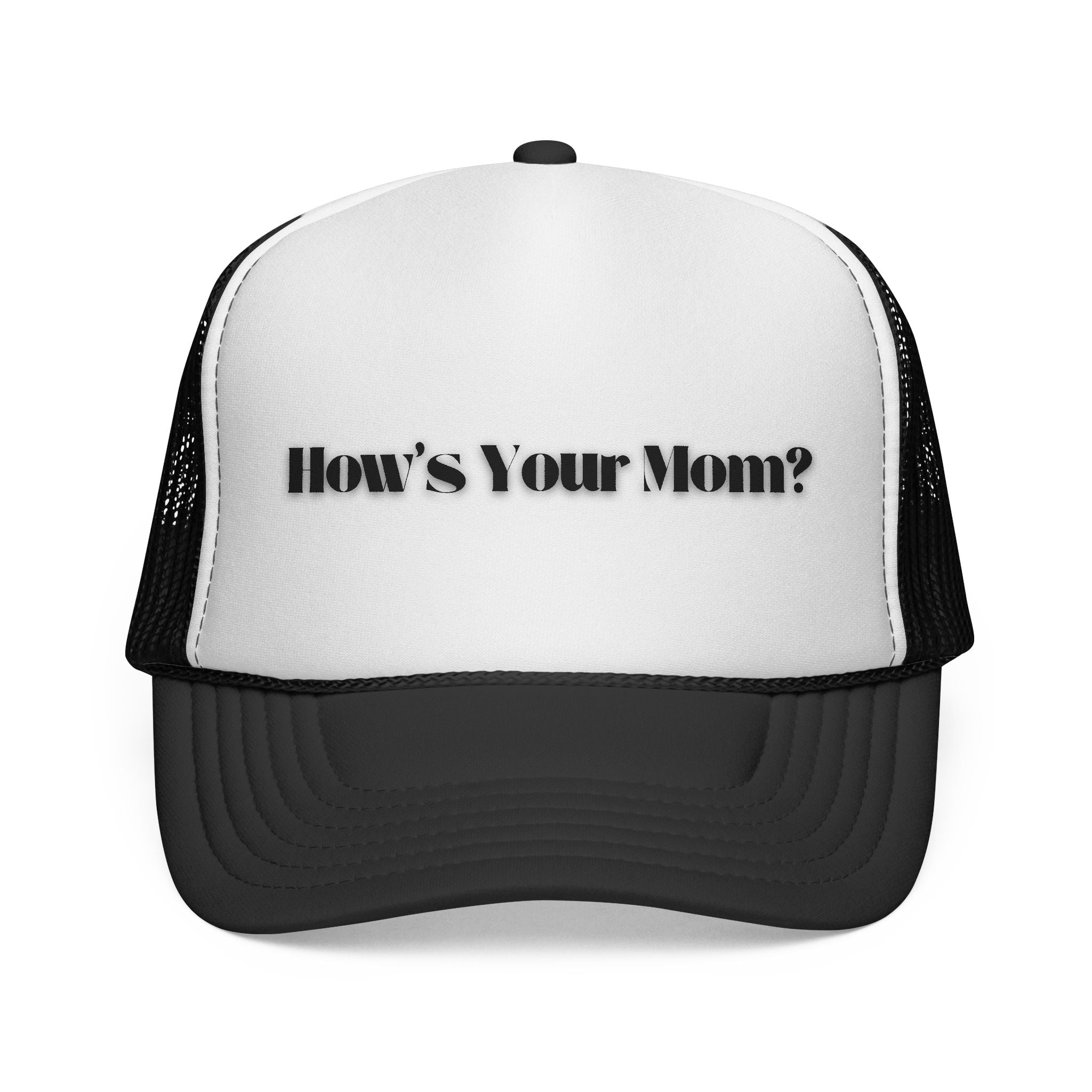 How's Your Mom? Trucker Cap — Funny Casual Mesh Hat for Gifts & Everyday Wear