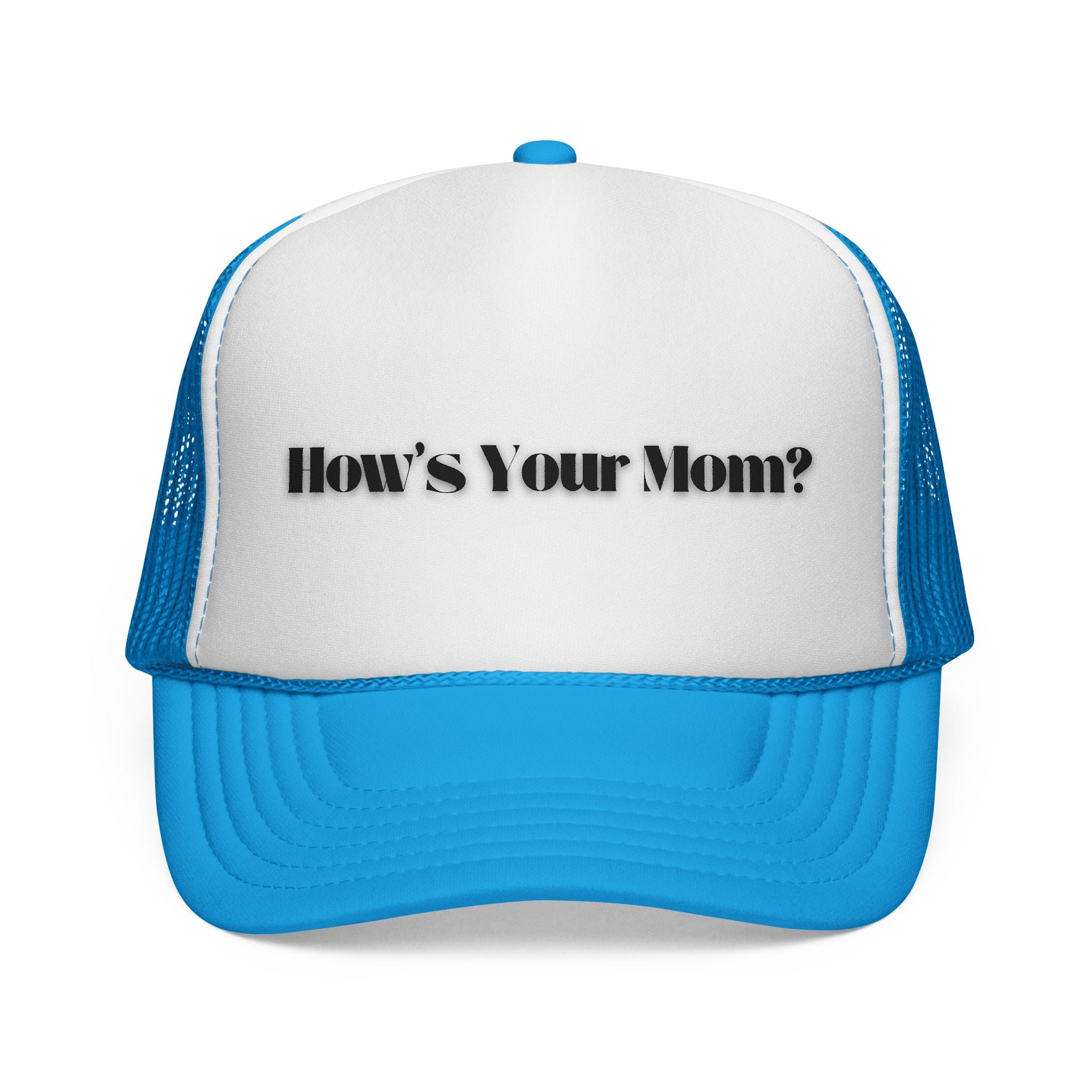 How's Your Mom? Trucker Cap — Funny Casual Mesh Hat for Gifts & Everyday Wear