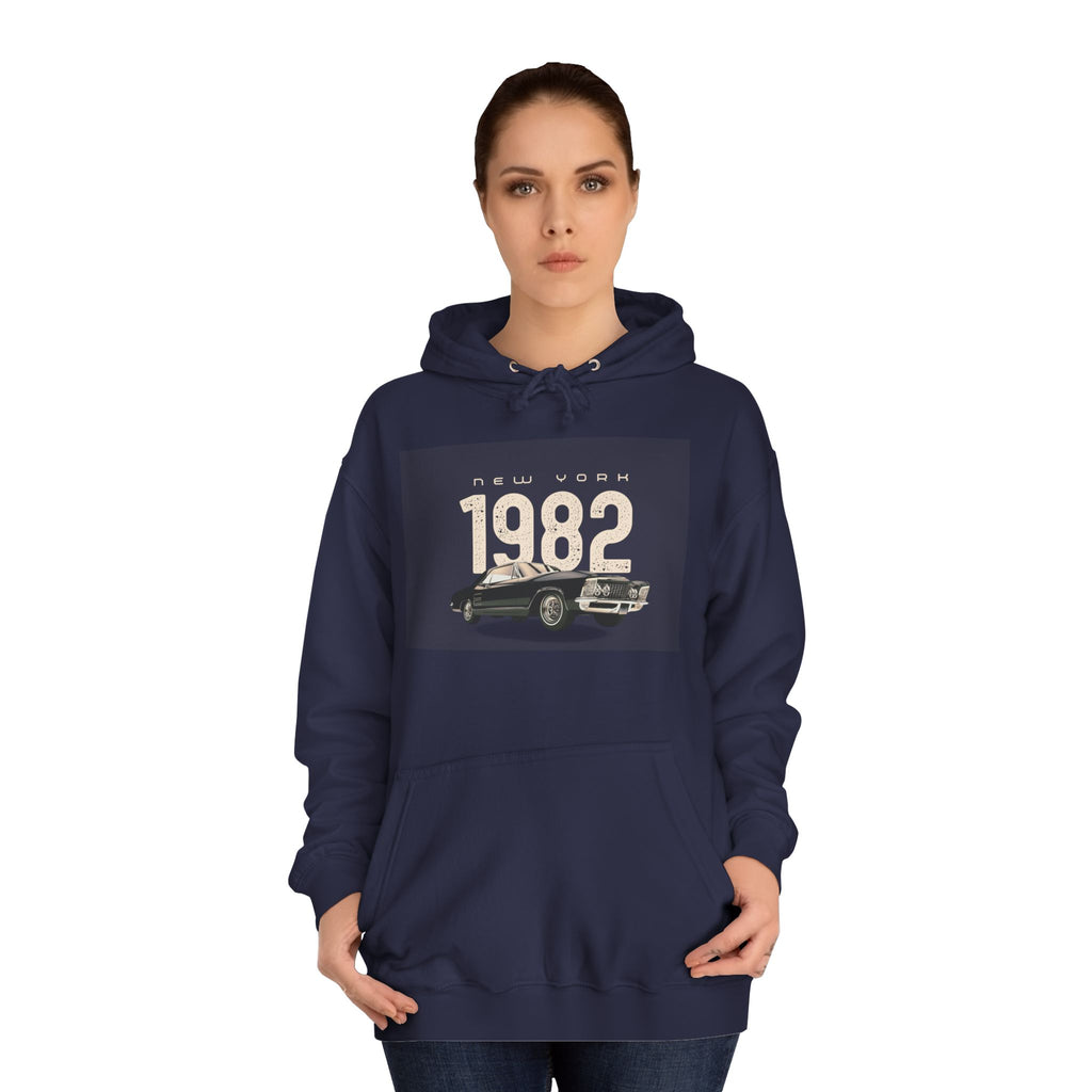 1982 Classic Car Hoodie — Vintage Retro Car Pullover