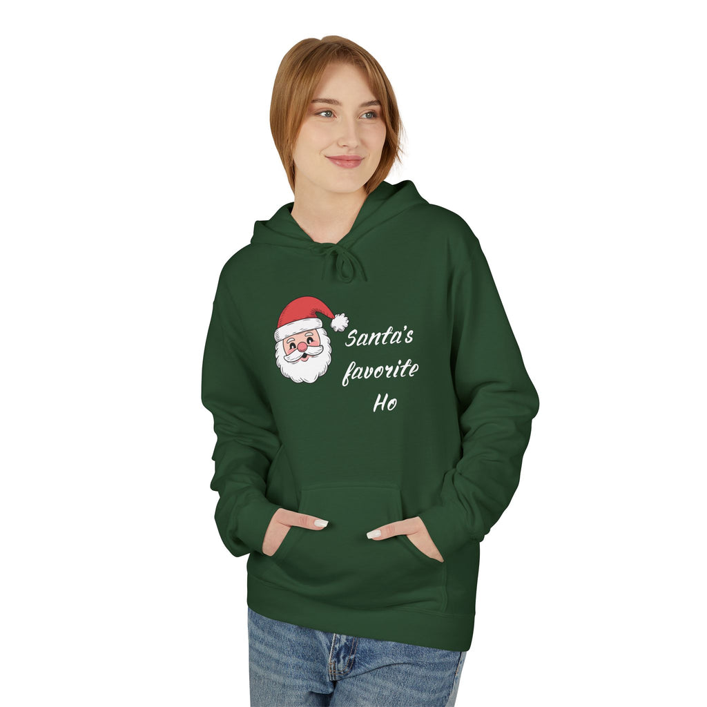 Santa face "Santa's favorite Ho" Hoodie | Christmas Santa Graphic