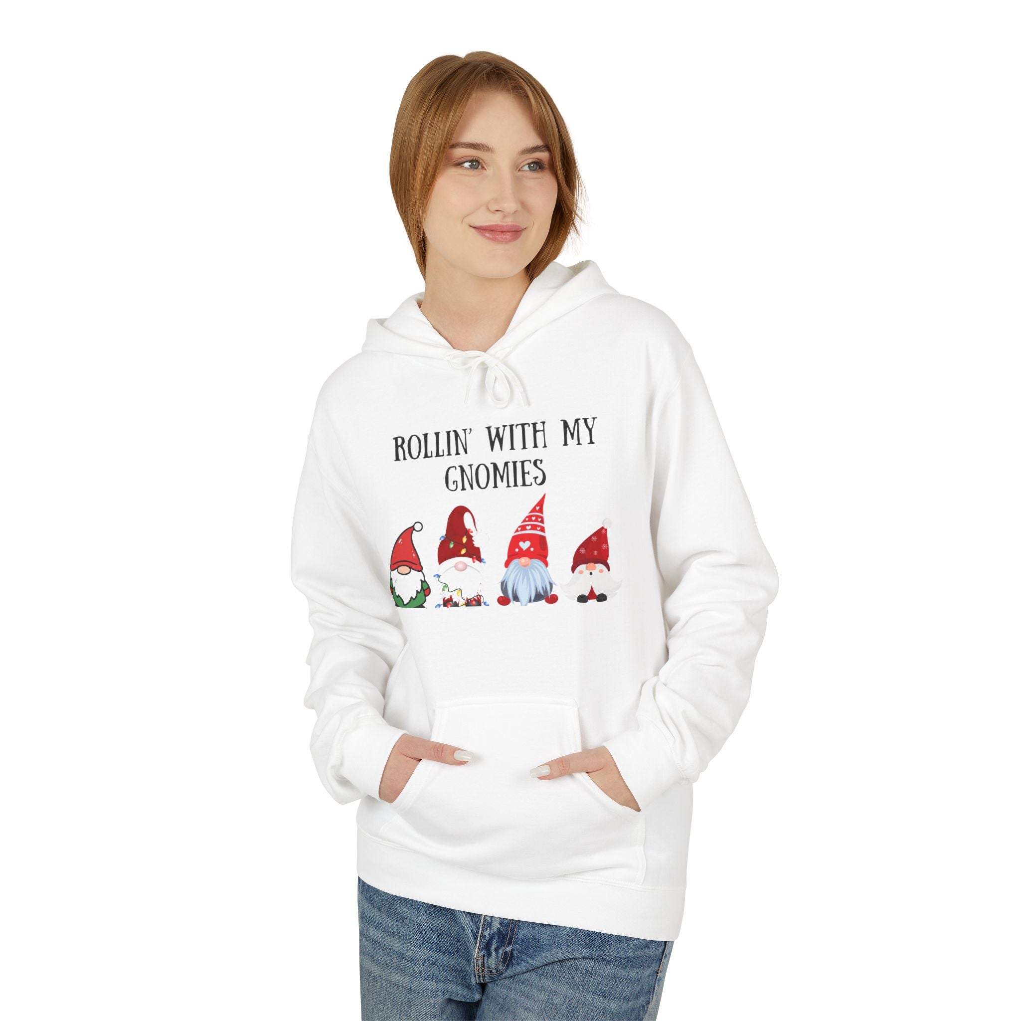 Rolling With My Gnomies Hoodie | Christmas Gnomes Holiday Sweatshirt