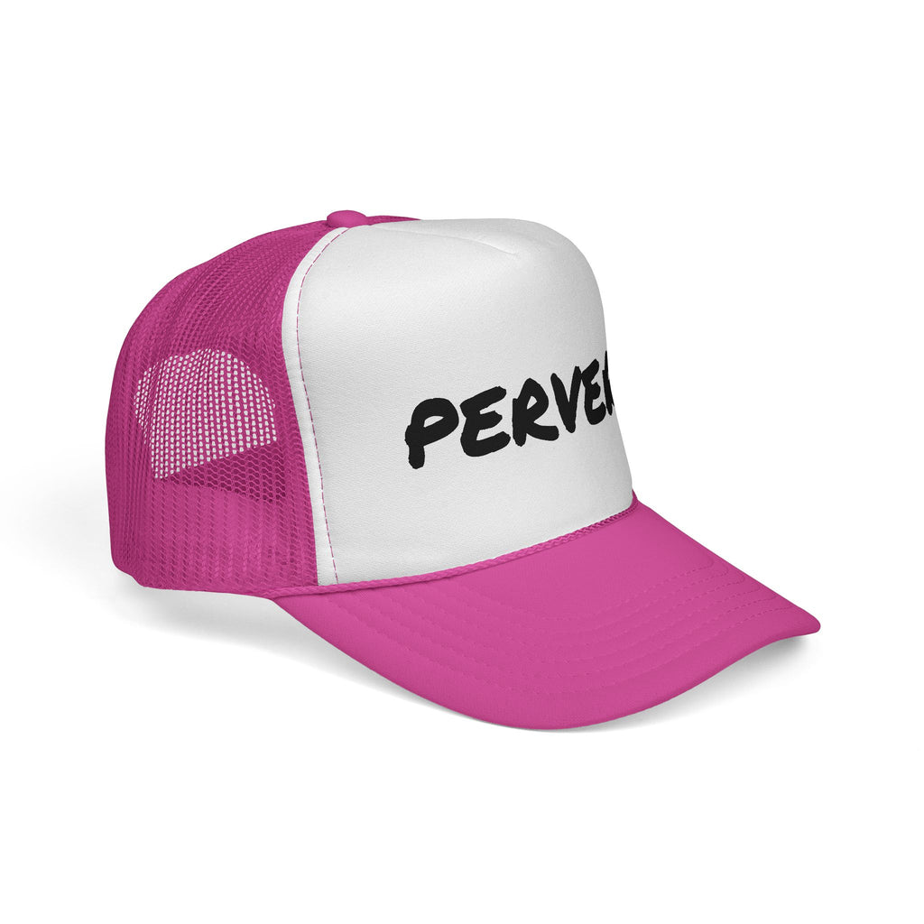 Pervert Funny Trucker Cap — Novelty Embroidered Trucker Hat