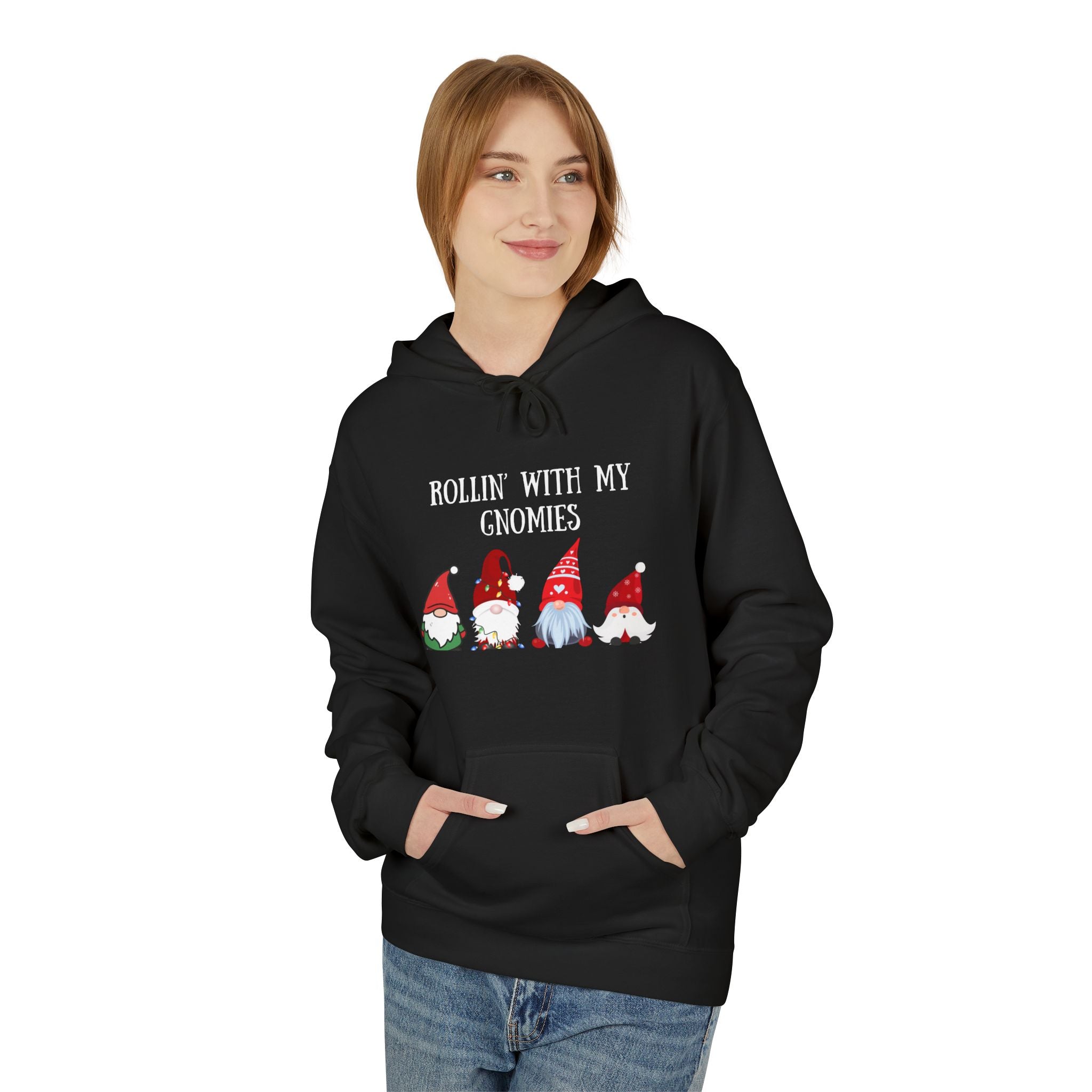 Rolling With My Gnomies Hoodie | Christmas Gnomes Holiday Sweatshirt