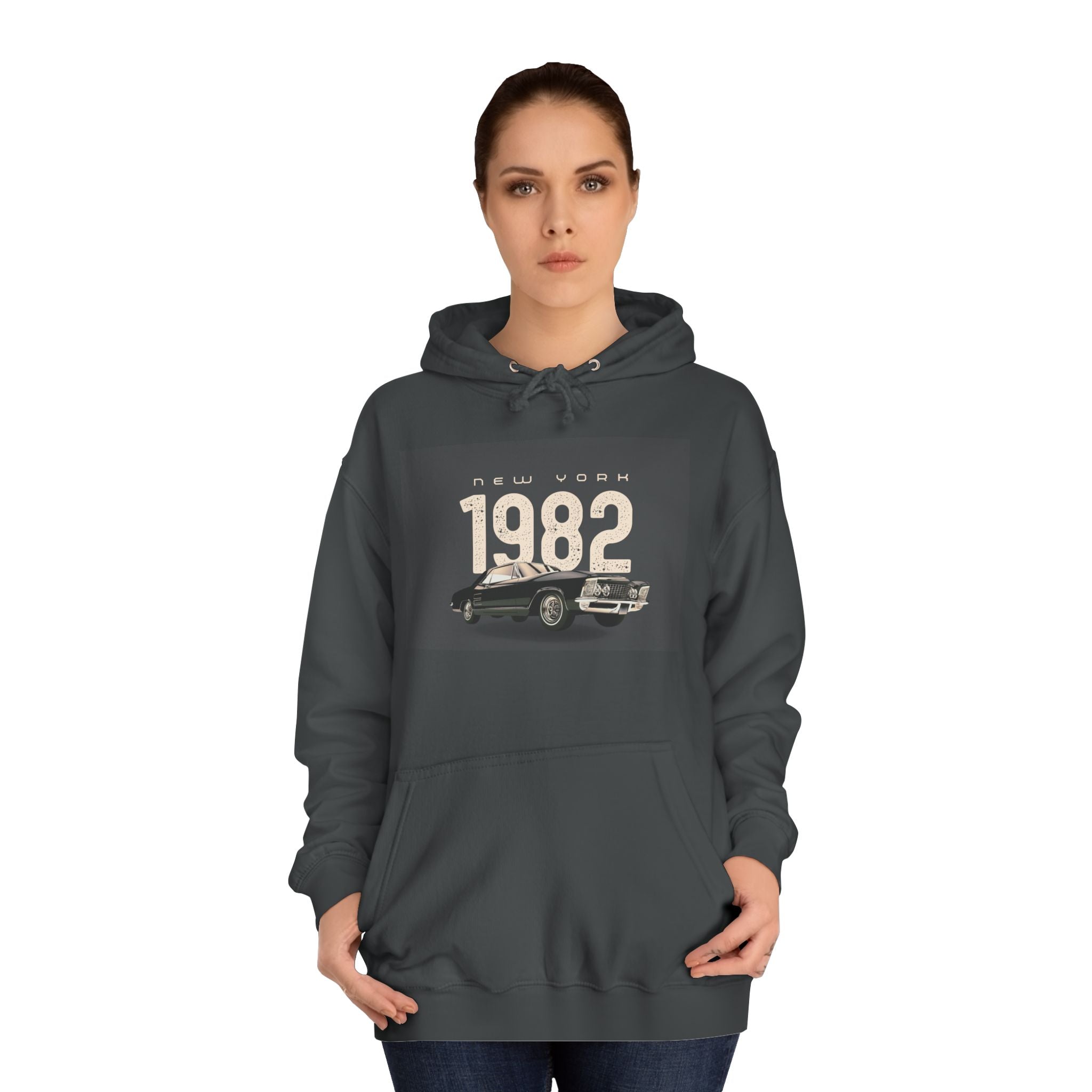 1982 Classic Car Hoodie — Vintage Retro Car Pullover