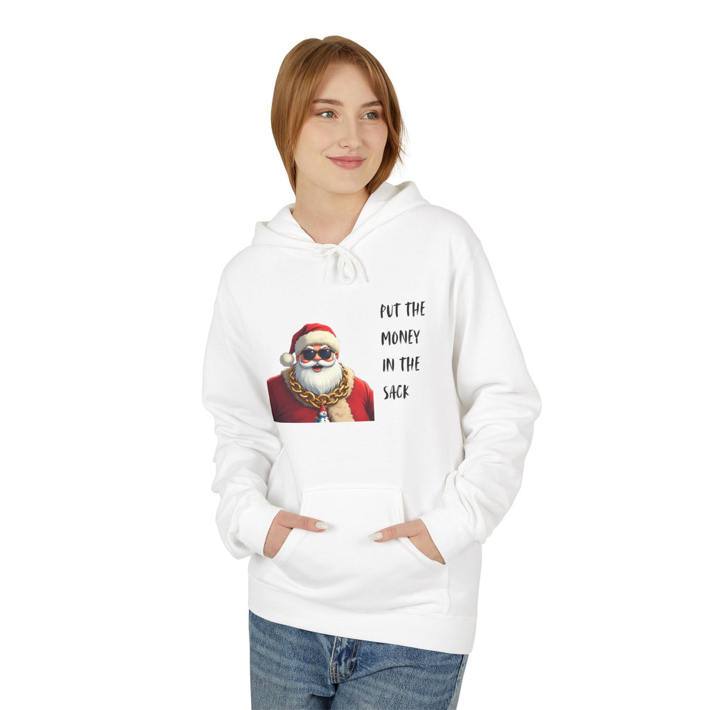 Santa with Gold Chain 'Put The Money In The Sack' Hoodie