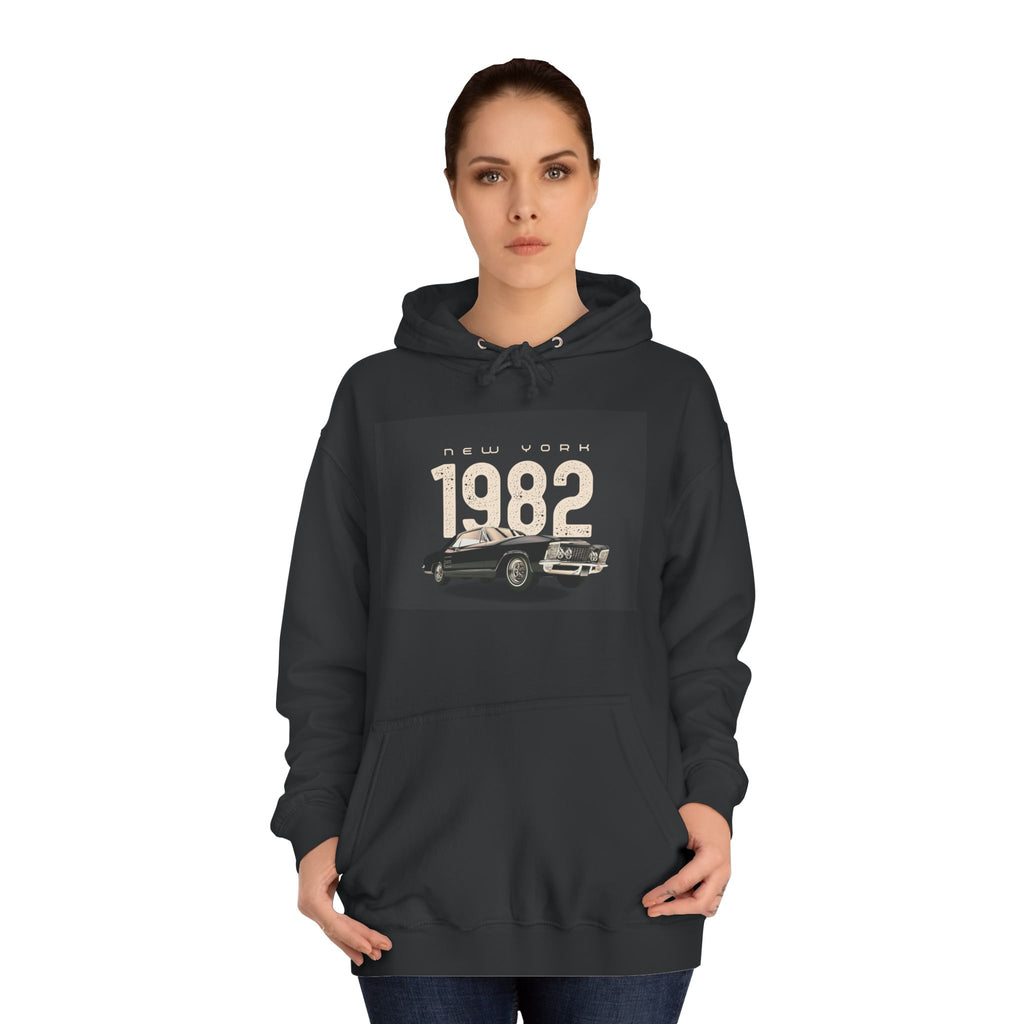 1982 Classic Car Hoodie — Vintage Retro Car Pullover