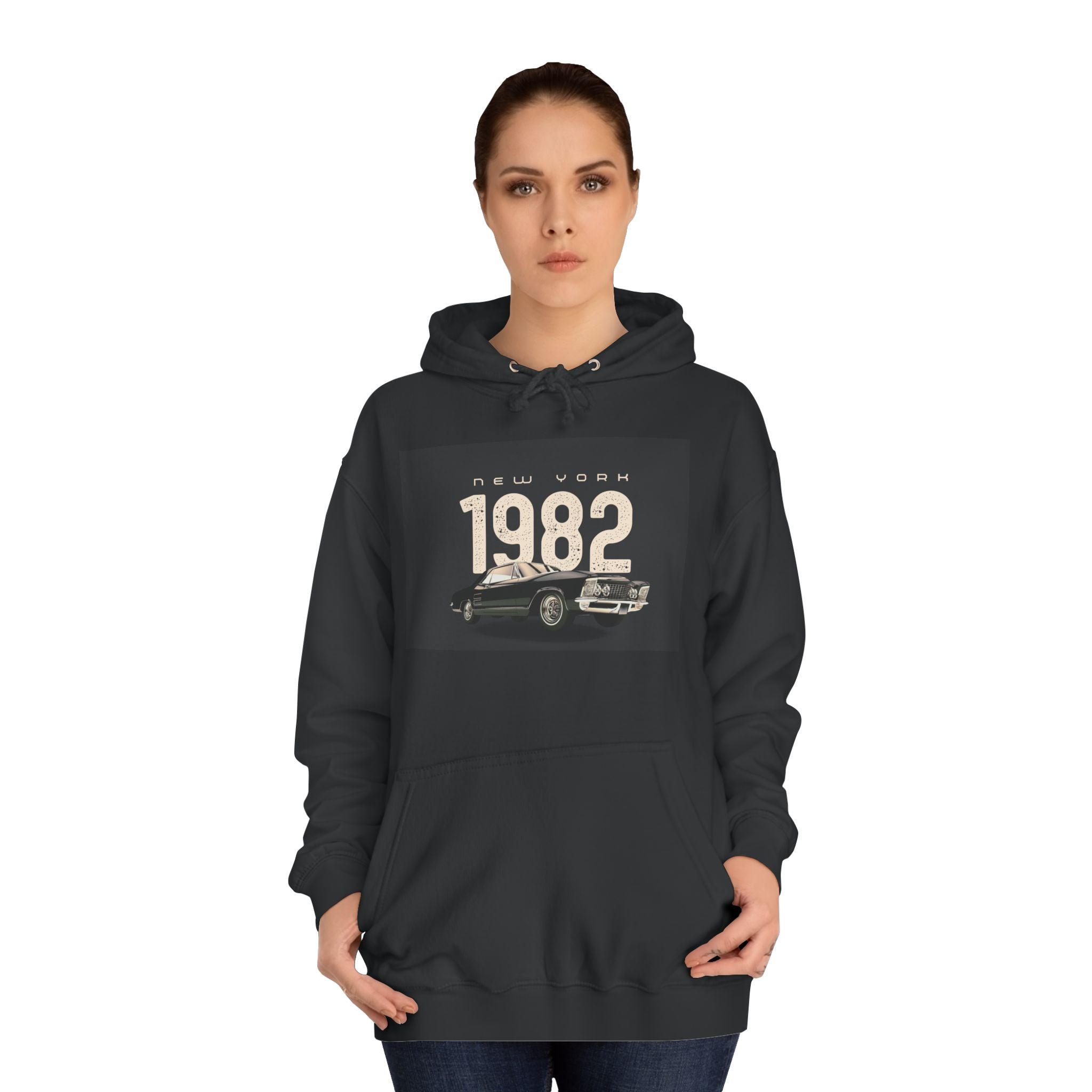 1982 Classic Car Hoodie — Vintage Retro Car Pullover