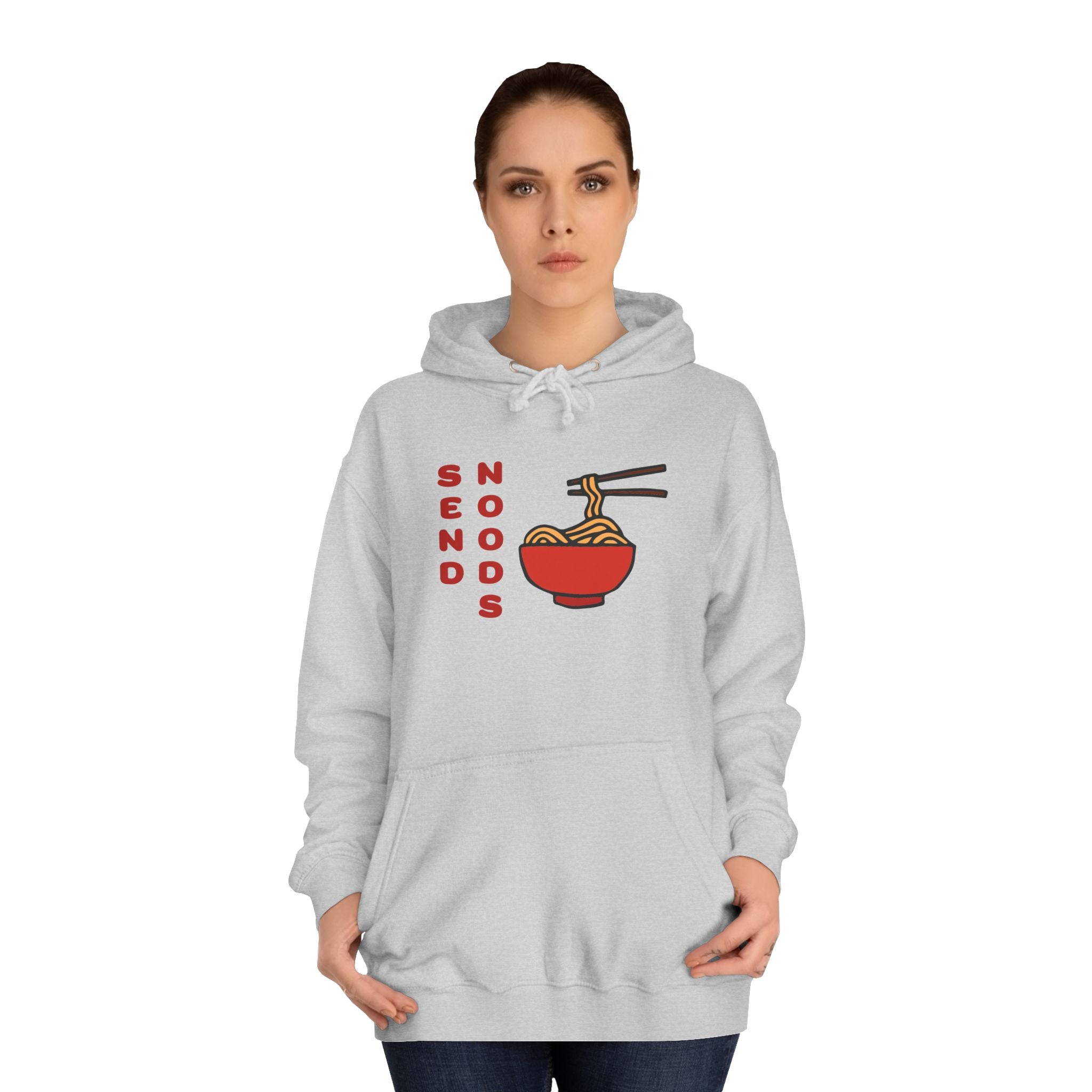 Ramen Bowl Hoodie — Cute Noodle Graphic Sweatshirt for Students