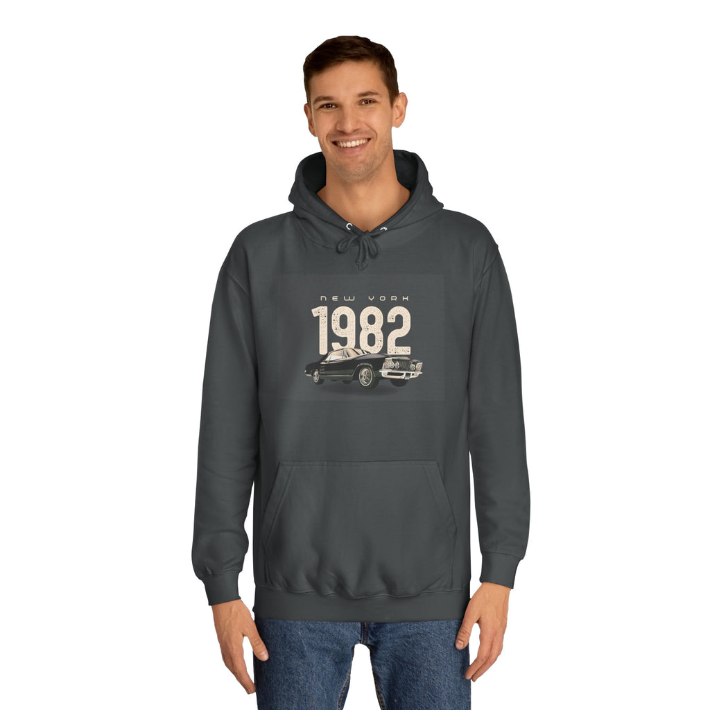 1982 Classic Car Hoodie — Vintage Retro Car Pullover