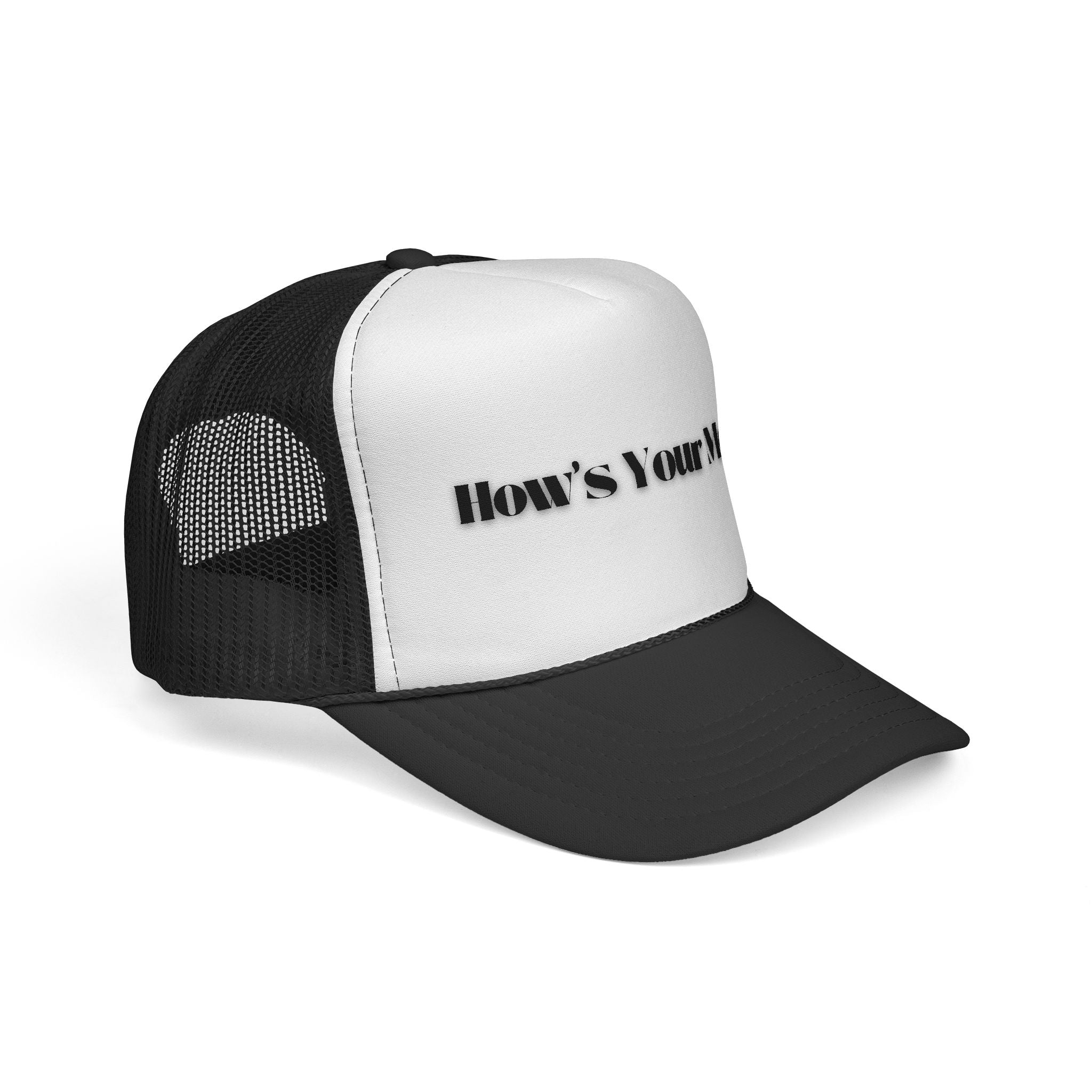 How's Your Mom? Trucker Cap — Funny Casual Mesh Hat for Gifts & Everyday Wear