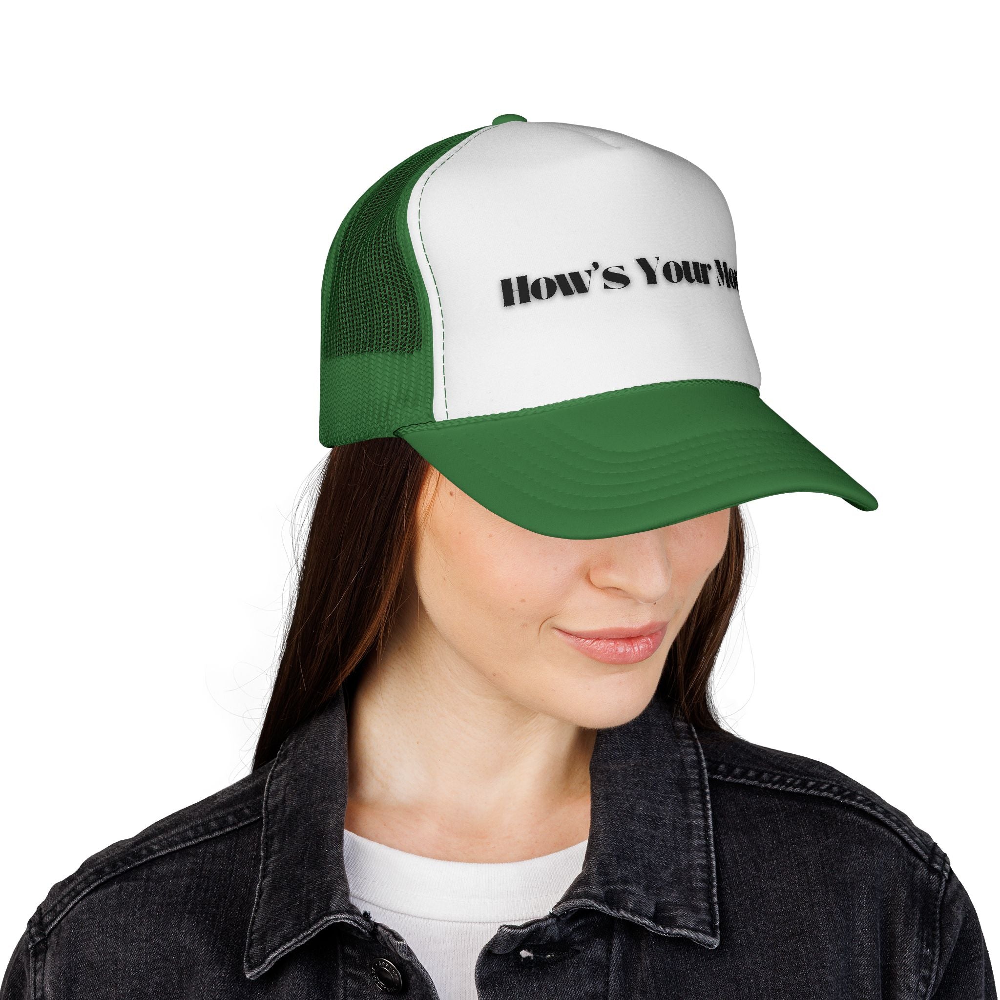 How's Your Mom? Trucker Cap — Funny Casual Mesh Hat for Gifts & Everyday Wear