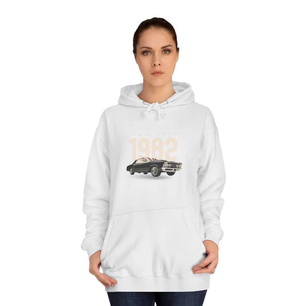 1982 Classic Car Hoodie — Vintage Retro Car Pullover