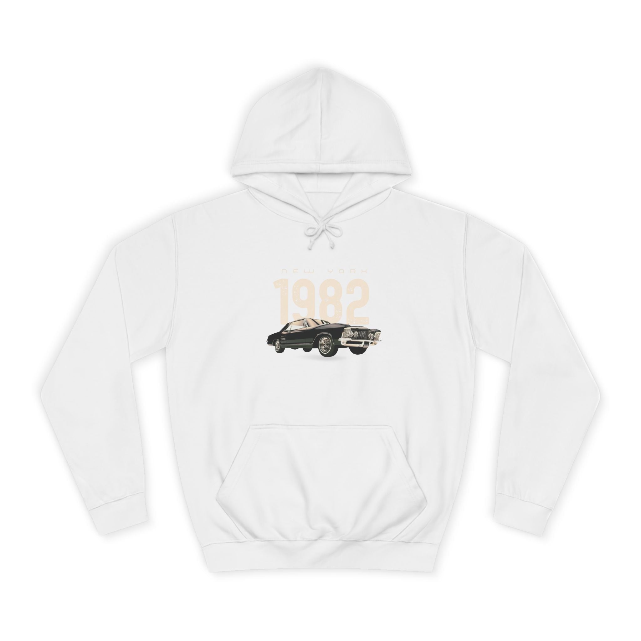 1982 Classic Car Hoodie — Vintage Retro Car Pullover