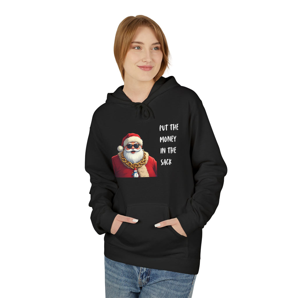 Santa with Gold Chain 'Put The Money In The Sack' Hoodie