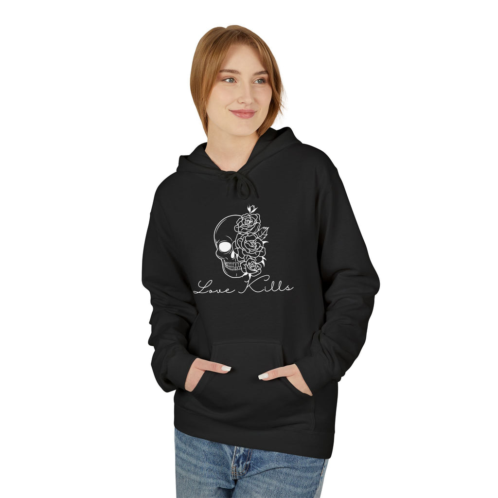 Copy of Skull & Roses Hoodie - 'Love Kills' Hoodie