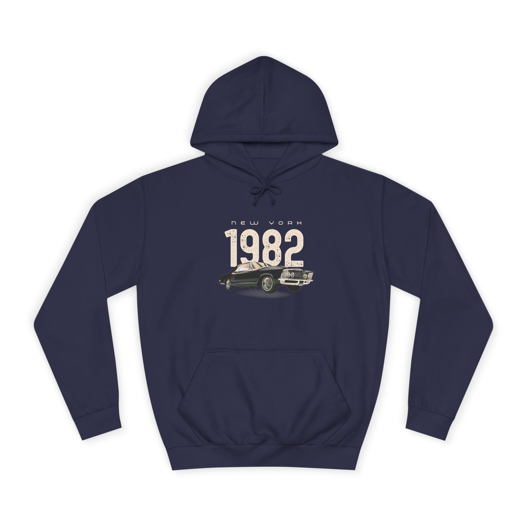 1982 Classic Car Hoodie — Vintage Retro Car Pullover