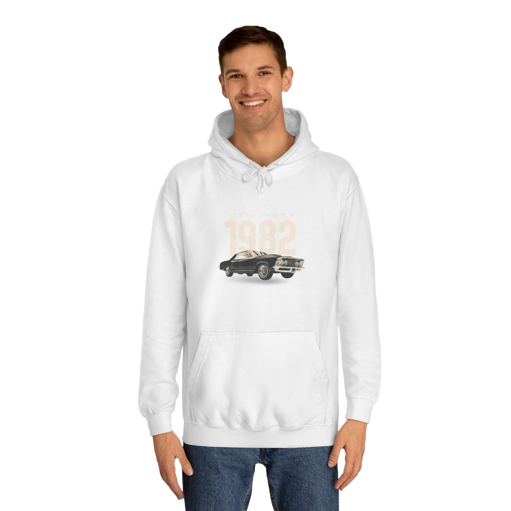 1982 Classic Car Hoodie — Vintage Retro Car Pullover