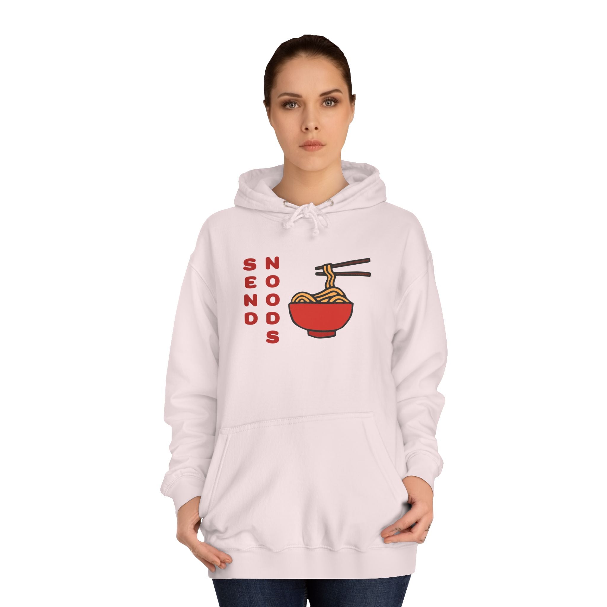 Ramen Bowl Hoodie — Cute Noodle Graphic Sweatshirt for Students