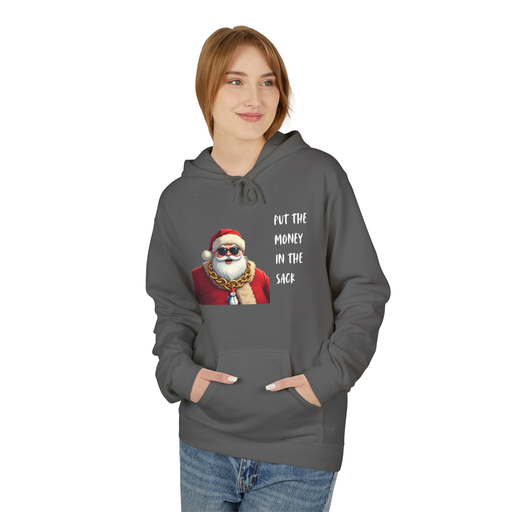 Santa with Gold Chain 'Put The Money In The Sack' Hoodie